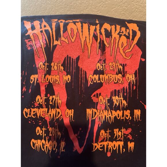 2005 insane clown posse concert tour shirt hallowicked black sz 3XL - Picture 6 of 8
